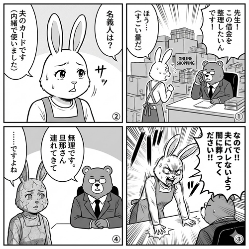 夫の借金の任意整理