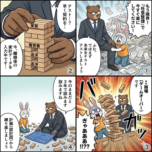 任意整理と将来の家計